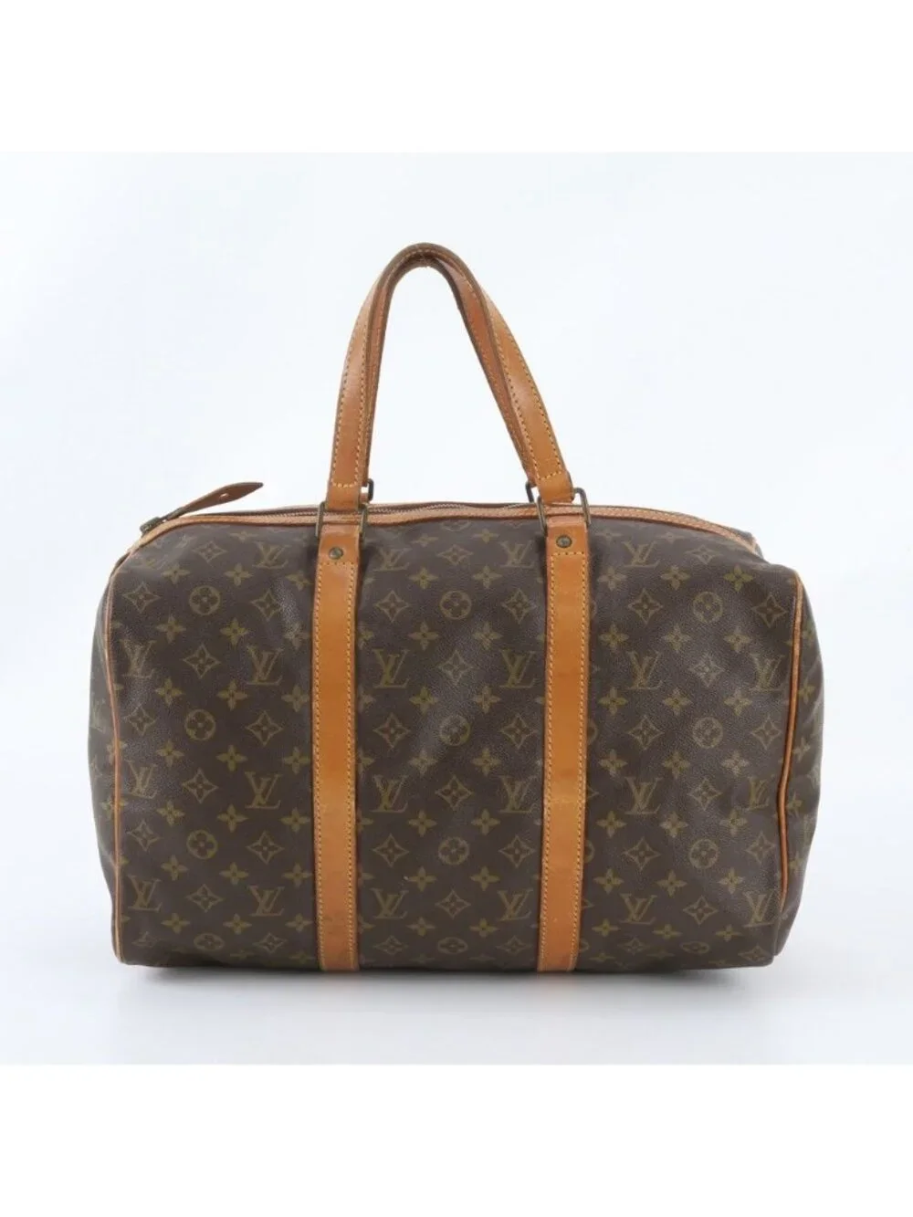 Louis Vuitton Monogram Sac Spruce 45 Leather Boston Bag Tote